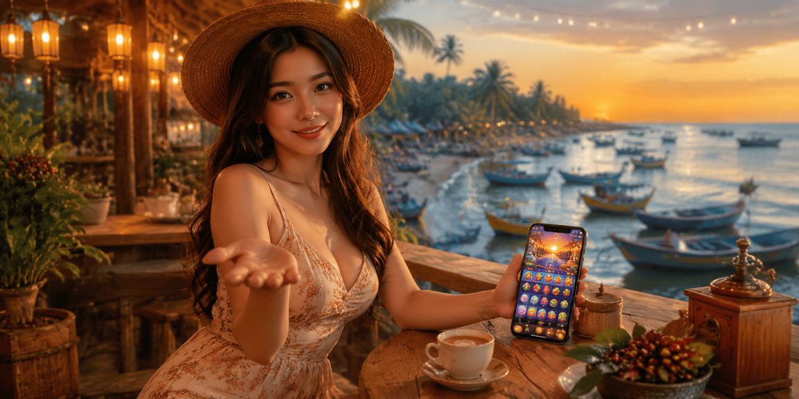 Người chơi tại Mũi Né thư giãn bên tách cà phê, trải nghiệm giải trí mobile có kiểm soát và lành mạnh