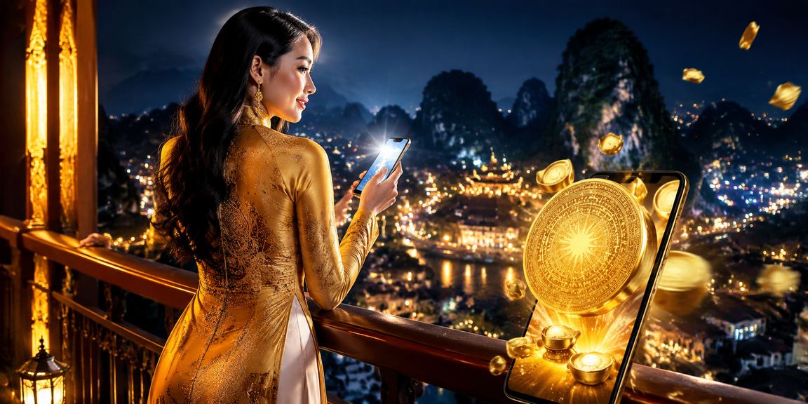 Trải nghiệm casino di động tại Ninh Bình với trang phục áo dài truyền thống Việt Nam